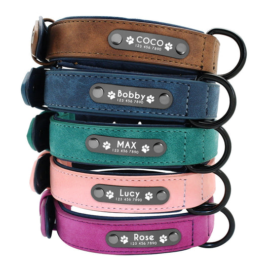 Collar Personalizado Anti-Perdida con Placa Grabada  — Mimo Studios